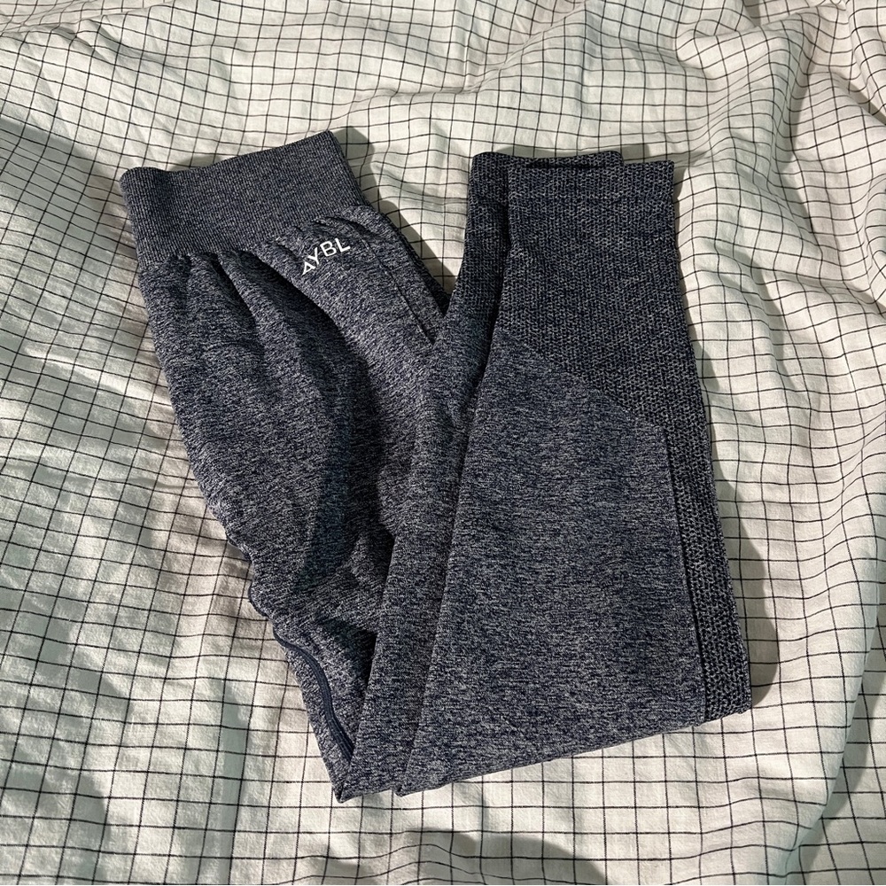 AYBL Motion Heather Blue Seamless Leggings Size Medium